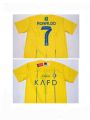 Alnassr Ronaldo No7 Printed Jersey For Kids. 