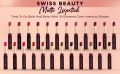Swiss Beauty Non-Tranfer Matte Lipstick, Smooth & Waterproof, 2g. 
