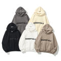 FEAR OF GOD double thread Essentials trendy LOGO on chest pressure glue hooded thin men's and women's sweater. 