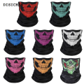 DISICHEN Outdoor Bicycle Cycling Ski Windproof Skull Half Face Mask Ghost Scarf Multi Use Hiking Camping Hunting Running Neck Warmer. 