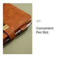 Vintage A5 Notebook PU Covered Diary with 3-digit Lock Notepad. 