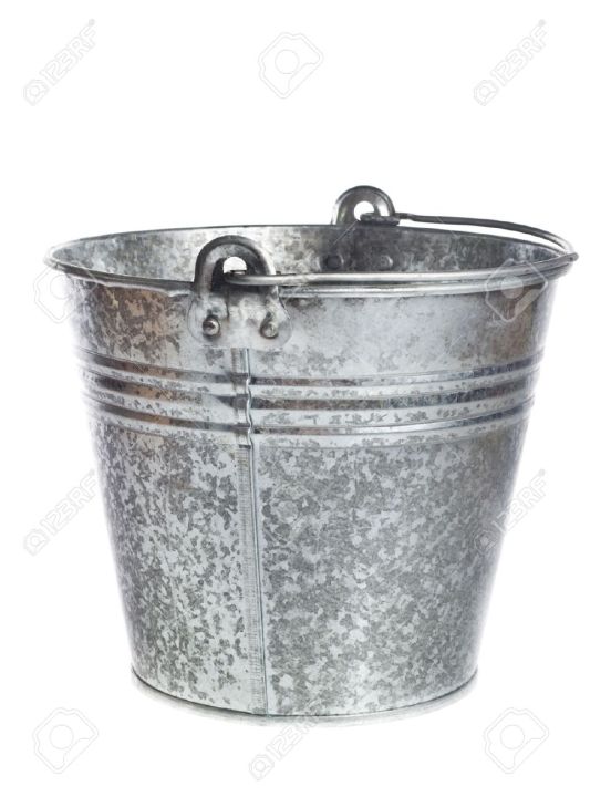 The Basics Heavy 250 mm * 210mm Thick Material Tin Bucket  Galvanized Tin Bucket