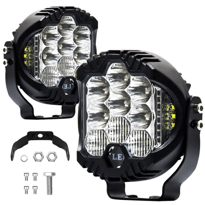 3 Inch Three Side illuminated Work Lights LED Headlights,White | Daraz ...