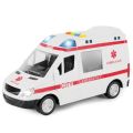 Emergency Rescue Ambulance Vehicle With Flashing Light And Sound Toy For Kids. 