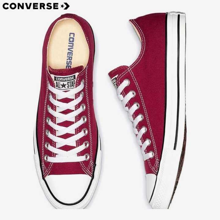 Converse%20%20Maroon%20Chuck%20Taylor%20All%20Star%20Low%20Top%20Sneakers%20For%20Unisex%20M9691C%20-%20Image%202