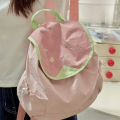 Trendy Dopamine Color Drawstring Backpack Korean Style Large Capacity Shoulder Bag Fruit School Bag Hiking. 