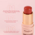 one Productei 3 In 1 Three Dimensional Blusher Stick Long Lasting Waterproof Matte Blush Eyeshadow Lip Universal. 