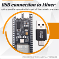 BTC Miner Solo Lottery Miner 70-80KH/S+USB Adapter Bitcoin BTC Miner Asic Mining WiFi Low Power Miner for Home Office. 