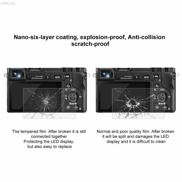 MRK3C Fashion Camera Tempered Glass LCD Screen Protector For Nikon D3200 D3300 3400 D3500 D3600 KS-2