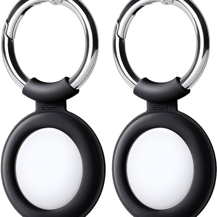 ESR Cloud Case for AirTag Keychain [2 Pack] Silicone AirTag Holder with Keyring