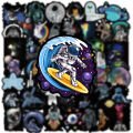 Artsy Home 25/50 Pcs Graffiti Astronaut Outer Space Stickers. 