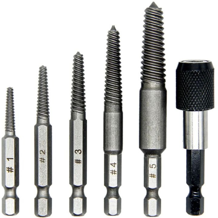 6pcs%20Durable%20Chrome%20Molybdenum%20Steel%20Broken%20Bolt%20Extractor%20Set%20Silver%20Black%20Broken%20Key%20Extractor%20Kit%20Screw%20Stud%20Remover%20Worker%20-%20Image%209