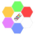 RGB Hexagon Wall Lights with Remote, Smart Hexagonal Wall Panels-2 Packs. 