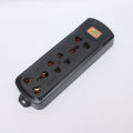 Heavy Duty Multi Plug Power Socket For High Voltage Uses-Black (Wire Not Included). 