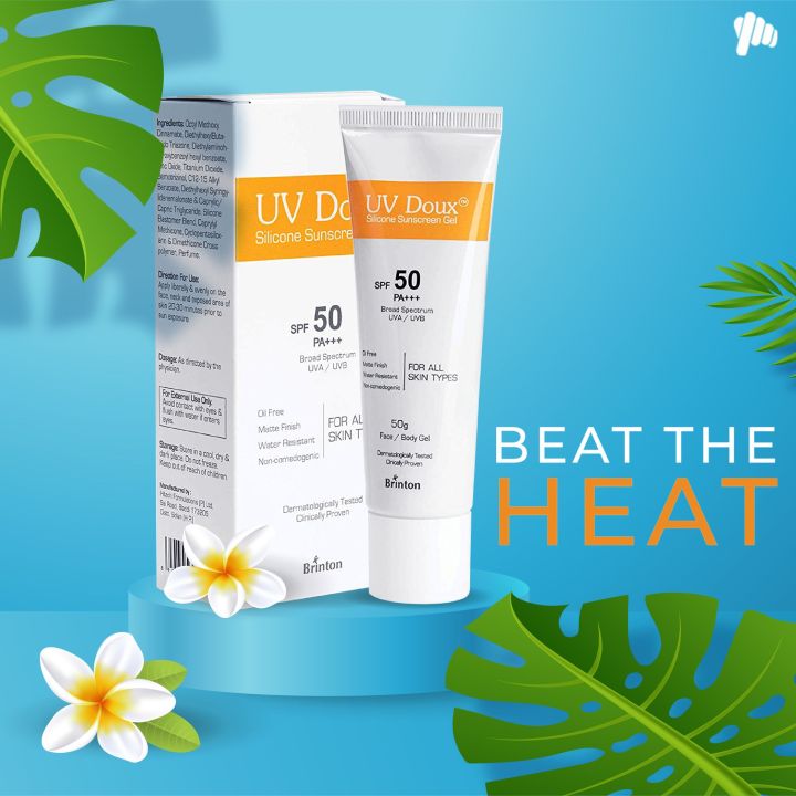 Brinton%20Healthcare%20UvDoux%20Face%20&%20Body%20Sunscreen%20gel%20with%20SPF%2050%20PA+++%20in%20Matte%20Finish%20and%20Oil%20Free%20Formula,%2050gm%20-%20Image%202