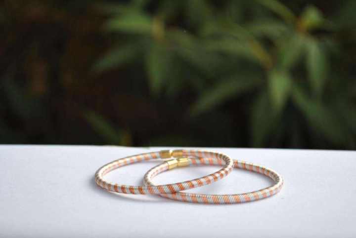 New Designed Panchadhatu Bracelet For Girls / Women (Combo 2 Pcs Set) Free Size- Real Panchadhatu Bracelet - Panchdhatu In Real Sense