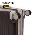 NUELITE Stansted 20 Inch Cabin Luggage | 8-Wheel Spinner Trolley Bag | TSA Lock, Anti-Theft Zippers, Expandable Hard Shell Polypropylene Suitcase. 