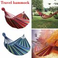 Portable Canvas Outdoor Hammock: Camping Cotton Rope Duyan for Relaxation. 