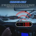 Car mounted GPS speedometer color LED clock needle alarm. 