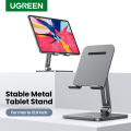 UGREEN Cell Phone Stand Adjustable Aluminum Mobile Phone Holder for Desk Compatible for iPhone 12 Pro Max 11 X SE XS XR 8 Plus 6 7 6S, Samsung Galaxy Note20 S20 S10 S9 S8 S7 Smartphone Foldable. 