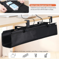 Under Desk Cable Management Tray Cable Management Box 27.5" - Clamp on Wire and Cable Organizer for Storage and to Hide Cords for Home Office. 