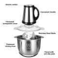 Electric Stainless Steel Meat Chopper  2L Household Grinder & Food Processor -  Smart Gallery. 