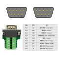 DB9 Connector RS232 Male Female 9 Pin RS485 Breakout Terminals COM Connectors A JUE. 