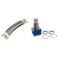 NAMUNY 5Pcs Violin Tail Gut Tail Cord Gut Cord Nylon with Guitar Effects 3PDT 9-Pin Latching Stomp Pedal Footswitch Blue. 