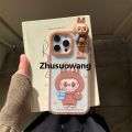 Zhusuowang IUQXU Labubu 3d Doll Zimomo Phone Case Phone14 Suitable For Iphone 1New style 6 Mokoko Silicone Transparent Protective Case Girlfriend Gifts. 
