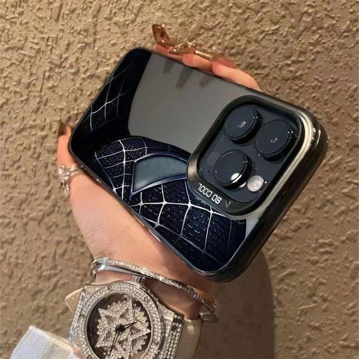 MARVEL%20Spider%20Man%20Phone%20Case%20Compatible%20for%20IPhone%2011%2015%2012%2014%2013%20Pro%20Max%20X%20XR%20XS%20Max%20Luxury%20Plating%20Metal%20Shockproof%20Soft%20Case%20-%20Image%207