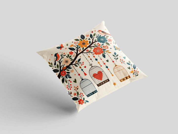Bird%20&%20Floral%20Printed%20Cushion%20with%20Filling%20%E2%80%93%20Set%20of%204%20-%20Image%203