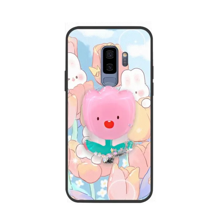 cute%20Soft%20Case%20Phone%20Case%20For%20Samsung%20Galaxy%20S9%20Plus/S9+/SM-G9650%20TPU%20Glitter%20Dirt-resistant%20Rotatable%20stand%20Durable%20-%20Image%205