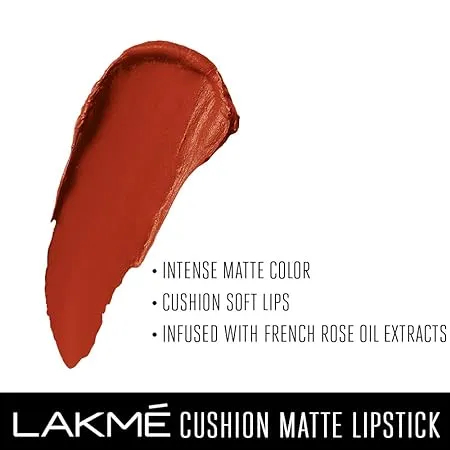 Lakme Cushion Matte Lipstick Red Orchid CR4 - 4.5 g