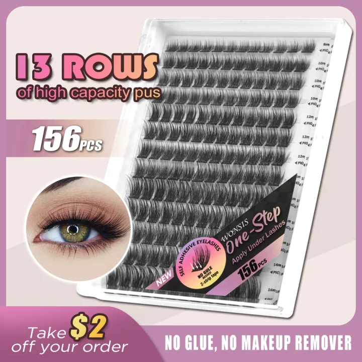 Huangdian%20Fashion%20%20ETVITE%20Self-Adhesive%20False%20Eyelashes%20156pcs%20Adhesive-Free%20False%20Eyelashes%20Getting%20Started%20Easy%20One%20Minute%20Out%20Mixed%20Sizes%20-%20Image%202