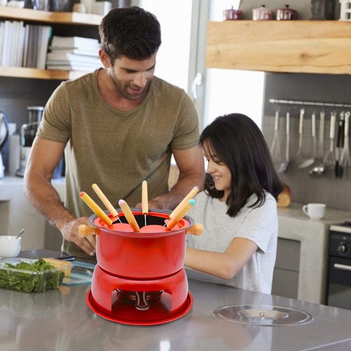 ARELENE%20Red%20Mini%20Stainless%20Steel%20Fondue%20Pot%20Set%20Cheese%20Chocolate%20Fondue%206%20Dipping%20Forks%20and%20Removable%20Pot%20Melts%20Candy%20Sauce%20Dip%20-%20Image%203