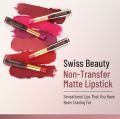 Swiss Beauty Waterproof Non Transfer Matte Lipstick, 3.2g. 