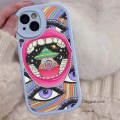 HOT Weird Trippy Mushroom Psychedelic Art Phone Case Hard Leather For iPhone 15 14 13 12 Mini 11 14 Pro Max Xs X Xr Plus Fundas. 
