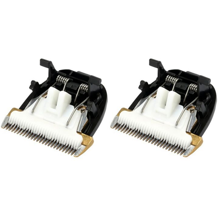 FORIDE 2X Professional Pet Scissors Electric Hair Clipper Trimmer Dogs Cutting Machine Ceramic Titanium Knife for RFCD-9100