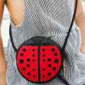 NAMUNY 2X Ladybug Cute Children's Shoulder Bag Personality Wild Purse Mini Accessories Bag. 