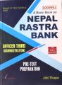 A Basic Book on Nepal Rastra Bank Officer Third (Administration) (Pre-Test Preparation- Jibi Thapa. 