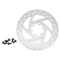 Durable Stainless Steel Electric Scooter Brake Disk 140mm 6 Screws Brake Rotor Pad Rounded 6 Hole Brake Disc for KUGOO Road Bike. 