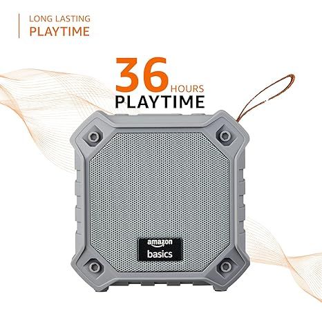 AmazonBasics 5W Bluetooth 5.3 Speaker, Upto 36 Hrs Playtime, True Wireless Technology, Built in Mic, Multiple Connectivity Modes