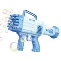 32 Hole Bazooka Bubble Gun With Solution & Lanyard. 