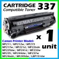 337 Canon Toner Compatible- black. 