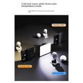 Rechargeable Fill Light Portable Fill Light Mini RGB Clip-on for Phone, Pad, for Makeup, Selfie, Vlog. 