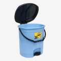 Gem Plasticware Stylex Pedal Bin 414 Blue | Lightweight And Easy To Use Versatile Pedal Bin | Strong And Durable Material. 