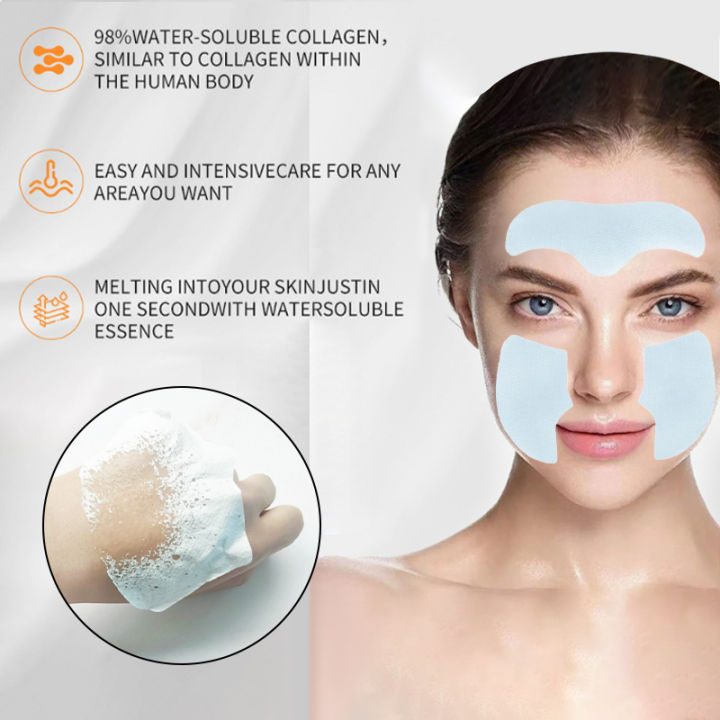 Collagen Film Paper Soluble Facial Mask Face Skin Cheek Sticker ...
