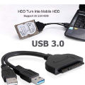 USB 3.0 to Sata Cable Hard Disk Drive With USB Cable. 