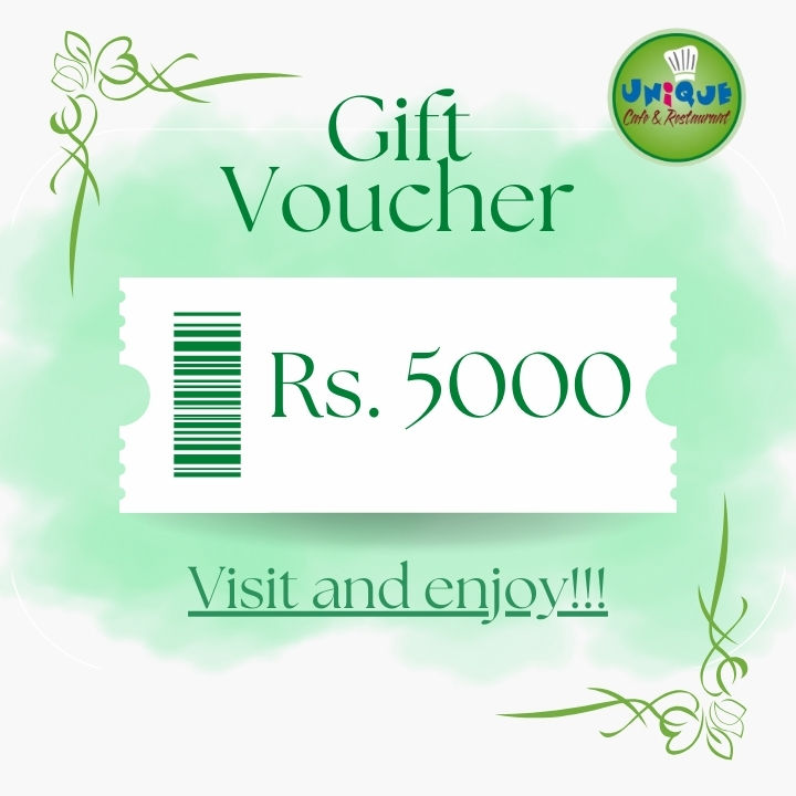 Unique Cafe & Restaurant |  Machhapokhari, Kathmandu | Food Voucher | 5000