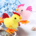 1PC Plush Wind Up Chicken Kids Educational Toy Clockwork Jumping Walking Chicks Toys EATOP. 